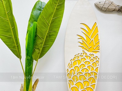 Ván lướt sóng decor Summer cao 90cm [Gỗ dày - chuẩn đẹp] VLS-11